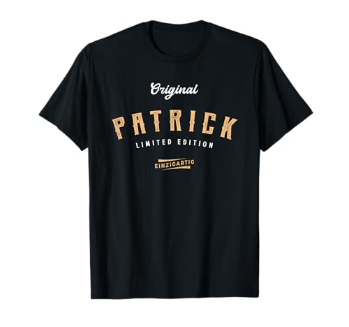 Lustige Geschenke für Patrick Patrick Limited Edition T-Shirt, Damen, Unisex-Erwachsene, Unisex-Kinder, Kurzarm, T-Shirt, Schwarz, S Lustige Geschenke für Patrick Patrick Limited Edition T-Shirt, Damen, Unisex-Erwachsene, Unisex-Kinder, Kurzarm, T-Shirt, Schwarz, S von Lustige Geschenke für Patrick