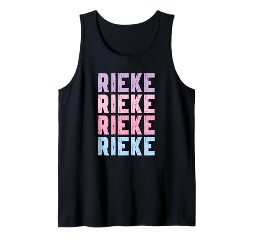 Pastellfarbenes Mädchen Design Stylisches Motiv Rieke Tank Top von Lustige Geschenke für Rieke