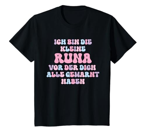 Kinder Name Runa Lustiges Geschenk Ich Bin Die Kleine Runa T-Shirt Kinder Name Runa Lustiges Geschenk Ich Bin Die Kleine Runa T-Shirt von Lustige Geschenke für Runa Runa