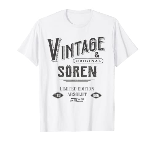 Herren Sören Vintage T-Shirt Herren Sören Vintage T-Shirt von Lustige Geschenke für Sören