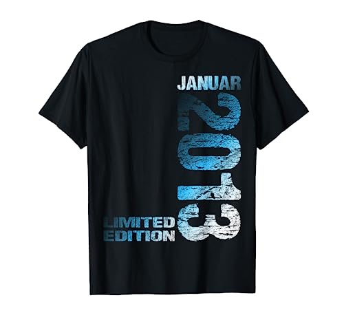 Januar 2013 Junge Mädchen 11. Geburtstag Limited Edition 11 T-Shirt von Lustige Geschenke zum 11. Geburtstag 2013