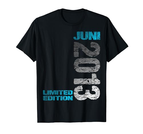 Juni 2013 Junge Mädchen 11. Geburtstag Limited Edition 11 T-Shirt von Lustige Geschenke zum 11. Geburtstag 2013
