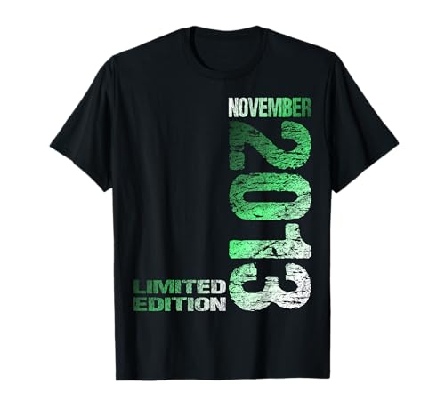 November 2013 Junge Mädchen 12. Geburtstag Limited Edition T-Shirt von Lustige Geschenke zum 12. Geburtstag 2013