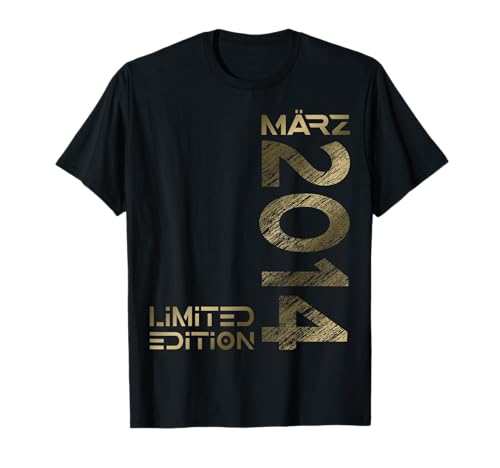 Limited Edition März 2014 Junge Mädchen 11. Geburtstag T-Shirt von Lustige Geschenke zum 11. Geburtstag 2014