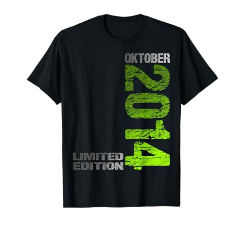 Limited Edition Oktober 2014 Junge Mädchen 11. Geburtstag T-Shirt von Lustige Geschenke zum 11. Geburtstag 2014