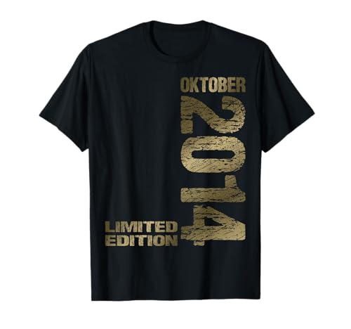 Limited Edition Oktober 2014 Junge Mädchen 11. Geburtstag T-Shirt von Lustige Geschenke zum 11. Geburtstag 2014