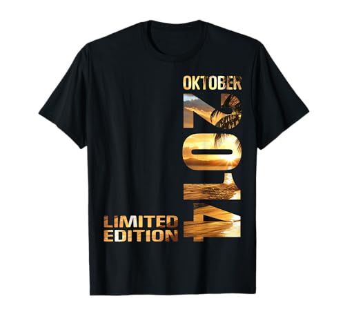 Limited Edition Oktober 2014 Junge Mädchen 11. Geburtstag T-Shirt von Lustige Geschenke zum 11. Geburtstag 2014