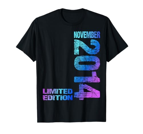 November 2014 Junge Mädchen 11. Geburtstag Limited Edition T-Shirt von Lustige Geschenke zum 11. Geburtstag 2014