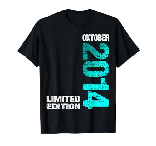 Oktober 2014 Junge Mädchen 11. Geburtstag Limited Edition T-Shirt von Lustige Geschenke zum 11. Geburtstag 2014