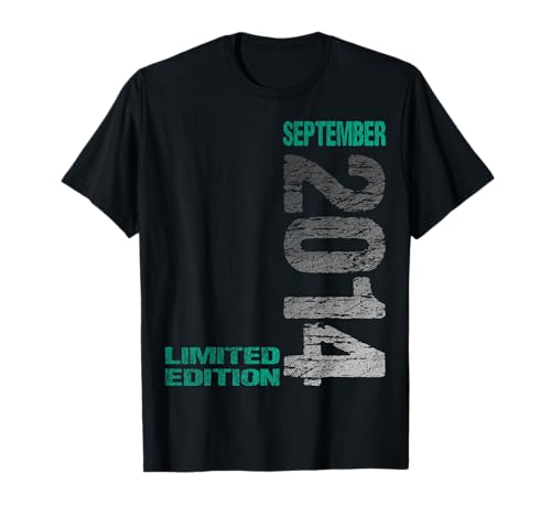 September 2014 Junge Mädchen 11. Geburtstag Limited Edition T-Shirt von Lustige Geschenke zum 11. Geburtstag 2014