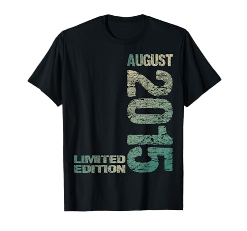 August 2015 Junge Mädchen 10. Geburtstag Limited Edition 10 T-Shirt von Lustige Geschenke zum 10. Geburtstag 2015