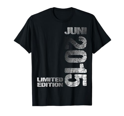 Juni 2015 Junge Mädchen 10. Geburtstag Limited Edition 10 T-Shirt von Lustige Geschenke zum 10. Geburtstag 2015