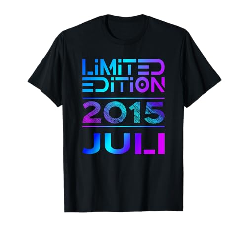 Limited Edition Juli 2015 Junge Mädchen 10. Geburtstag T-Shirt von Lustige Geschenke zum 10. Geburtstag 2015