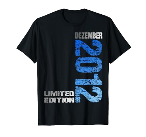 Dezember 2012 Junge Mädchen 12. Geburtstag Limited Edition T-Shirt von Lustige Geschenke zum 12. Geburtstag 2012