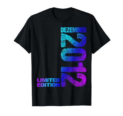 Dezember 2012 Junge Mädchen 12. Geburtstag Limited Edition T-Shirt von Lustige Geschenke zum 12. Geburtstag 2012