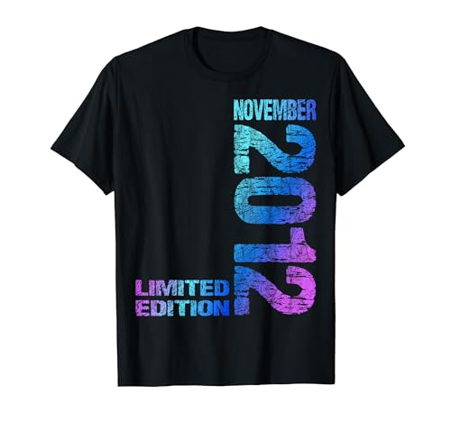 November 2012 Junge Mädchen 12. Geburtstag Limited Edition T-Shirt von Lustige Geschenke zum 12. Geburtstag 2012