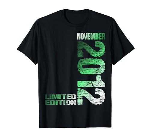 November 2012 Junge Mädchen 12. Geburtstag Limited Edition T-Shirt von Lustige Geschenke zum 12. Geburtstag 2012