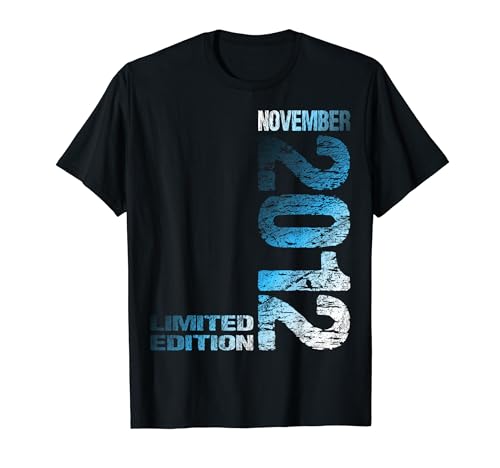 November 2012 Junge Mädchen 12. Geburtstag Limited Edition T-Shirt von Lustige Geschenke zum 12. Geburtstag 2012