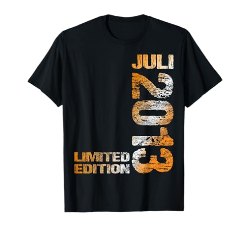 Juli 2013 Junge Mädchen 12. Geburtstag Limited Edition 12 T-Shirt von Lustige Geschenke zum 12. Geburtstag 2013