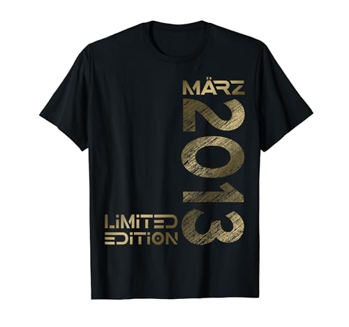 Limited Edition März 2013 Junge Mädchen 11. Geburtstag T-Shirt von Lustige Geschenke zum 11. Geburtstag 2013