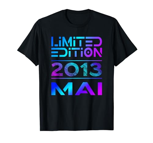 Limited Edition Mai 2013 Junge Mädchen 11. Geburtstag T-Shirt von Lustige Geschenke zum 11. Geburtstag 2013