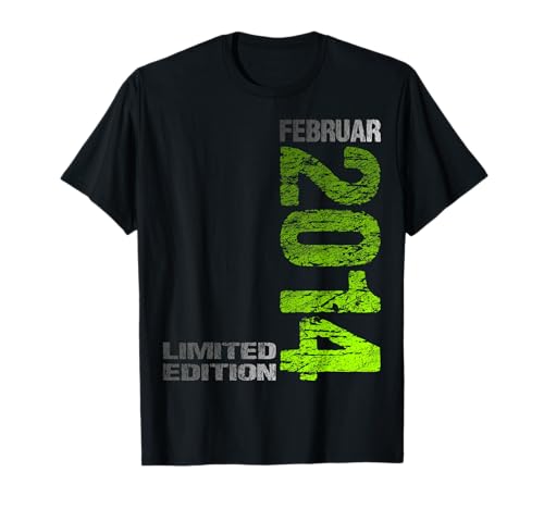 Februar 2014 Junge Mädchen 11. Geburtstag Limited Edition T-Shirt von Lustige Geschenke zum 11. Geburtstag 2014