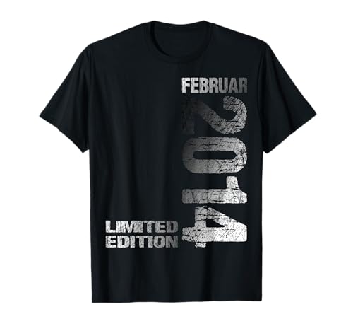 Februar 2014 Junge Mädchen 11. Geburtstag Limited Edition T-Shirt von Lustige Geschenke zum 11. Geburtstag 2014