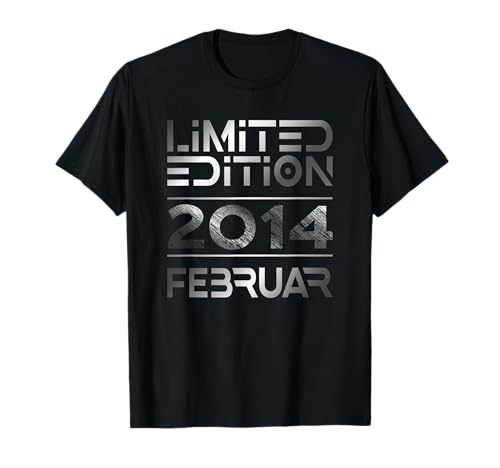 Februar 2014 Junge Mädchen 11. Geburtstag Limited Edition T-Shirt von Lustige Geschenke zum 11. Geburtstag 2014