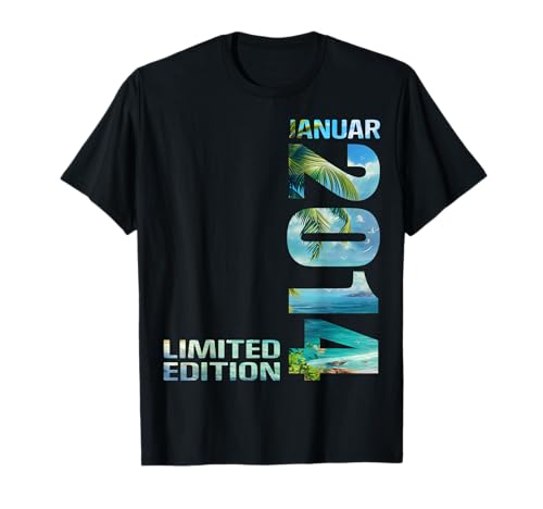 Januar 2014 Junge Mädchen 11. Geburtstag Limited Edition T-Shirt von Lustige Geschenke zum 11. Geburtstag 2014