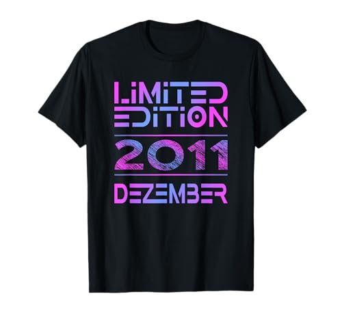 Dezember 2011 Junge Mädchen 14. Geburtstag Limited Edition T-Shirt von Lustige Geschenke zum 14. Geburtstag 2011