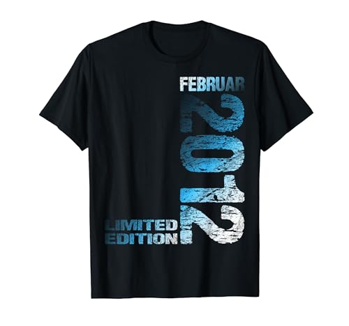 Februar 2012 Junge Mädchen 12. Geburtstag Limited Edition 12 T-Shirt von Lustige Geschenke zum 12. Geburtstag 2012