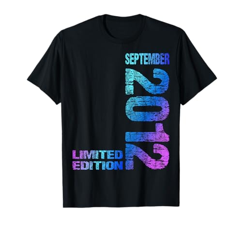 September 2012 Junge Mädchen 13. Geburtstag Limited Edition T-Shirt von Lustige Geschenke zum 13. Geburtstag 2012