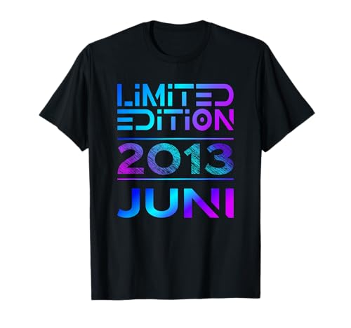 Limited Edition Juni 2013 Junge Mädchen 12. Geburtstag T-Shirt von Lustige Geschenke zum 12. Geburtstag 2013