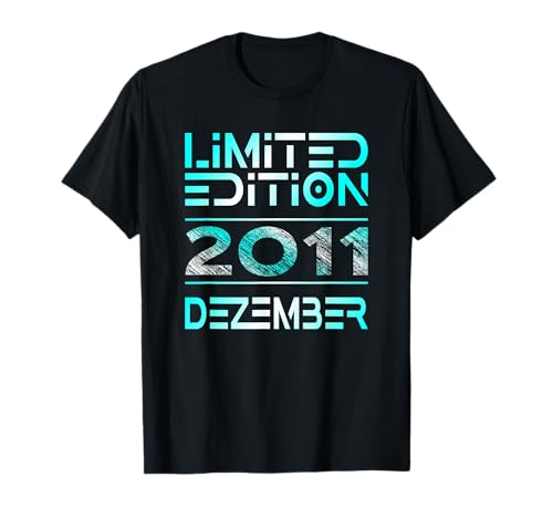 Dezember 2011 Junge Mädchen 14. Geburtstag Limited Edition T-Shirt von Lustige Geschenke zum 14. Geburtstag 2011