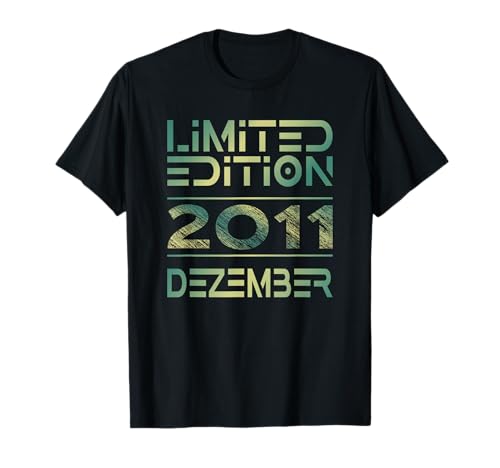 Dezember 2011 Junge Mädchen 14. Geburtstag Limited Edition T-Shirt von Lustige Geschenke zum 14. Geburtstag 2011