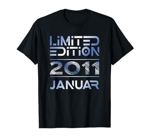 Januar 2011 Junge Mädchen 13. Geburtstag Limited Edition T-Shirt von Lustige Geschenke zum 13. Geburtstag 2011