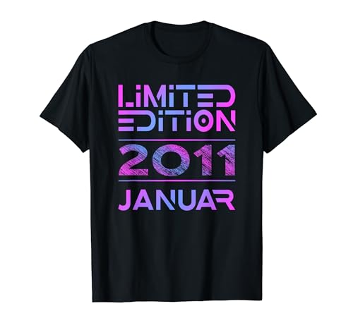 Januar 2011 Junge Mädchen 13. Geburtstag Limited Edition T-Shirt von Lustige Geschenke zum 13. Geburtstag 2011