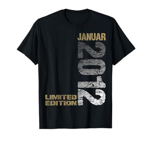 Januar 2012 Junge Mädchen 13. Geburtstag Limited Edition T-Shirt von Lustige Geschenke zum 13. Geburtstag 2012