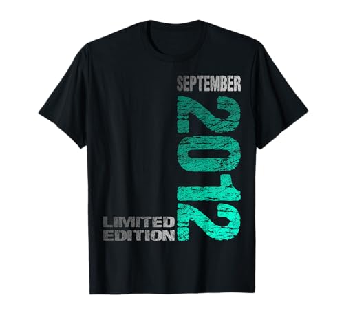 September 2012 Junge Mädchen 13. Geburtstag Limited Edition T-Shirt von Lustige Geschenke zum 13. Geburtstag 2012