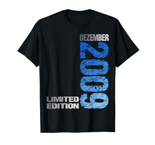 Dezember 2009 Junge Mädchen 15. Geburtstag Limited Edition T-Shirt von Lustige Geschenke zum 15. Geburtstag 2009