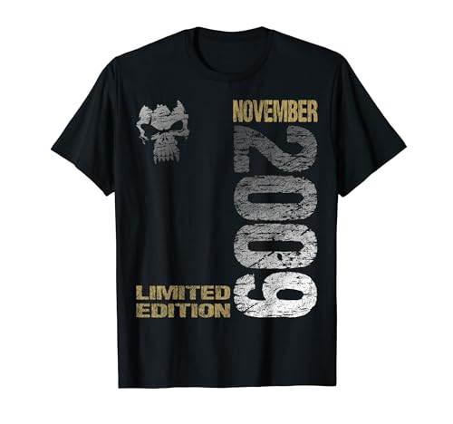 November 2009 Junge Mädchen 15. Geburtstag Limited Edition T-Shirt von Lustige Geschenke zum 15. Geburtstag 2009