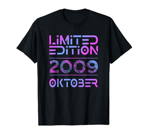 Oktober 2009 Junge Mädchen 15. Geburtstag Limited Edition T-Shirt von Lustige Geschenke zum 15. Geburtstag 2009