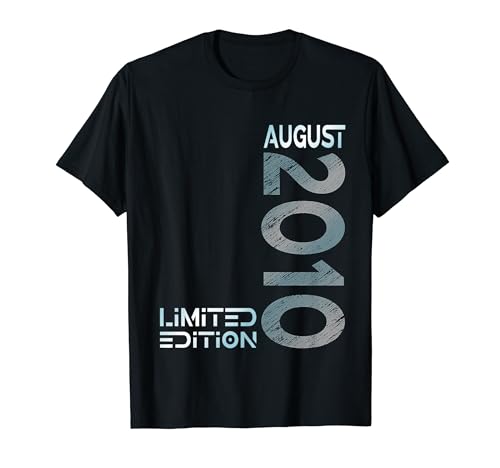 Limited Edition August 2010 Junge Mädchen 14. Geburtstag T-Shirt von Lustige Geschenke zum 14. Geburtstag 2010