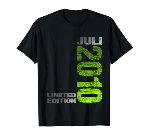 Limited Edition Juli 2010 Junge Mädchen 14. Geburtstag T-Shirt von Lustige Geschenke zum 14. Geburtstag 2010