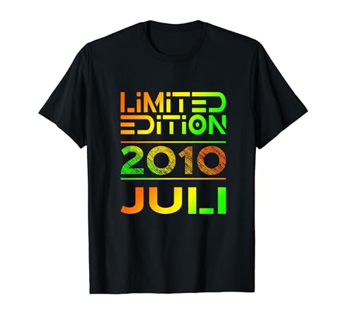 Limited Edition Juli 2010 Junge Mädchen 14. Geburtstag T-Shirt von Lustige Geschenke zum 14. Geburtstag 2010