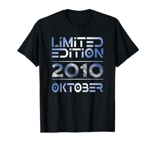Oktober 2010 Junge Mädchen 15. Geburtstag Limited Edition T-Shirt von Lustige Geschenke zum 15. Geburtstag 2010