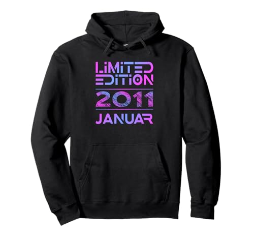 Januar 2011 Junge Mädchen 14. Geburtstag Limited Edition Pullover Hoodie von Lustige Geschenke zum 14. Geburtstag 2011