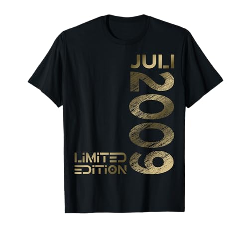 Limited Edition Juli 2009 Junge Mädchen 16. Geburtstag T-Shirt von Lustige Geschenke zum 16. Geburtstag 2009
