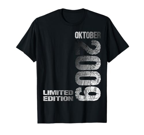Oktober 2009 Junge Mädchen 16. Geburtstag Limited Edition T-Shirt von Lustige Geschenke zum 16. Geburtstag 2009