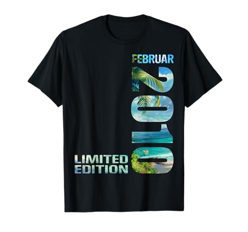 Februar 2010 Junge Mädchen 15. Geburtstag Limited Edition T-Shirt von Lustige Geschenke zum 15. Geburtstag 2010